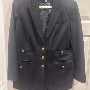 WHBM. NWOTs. Worn once for conference. Black Blazer with Gold Buttons